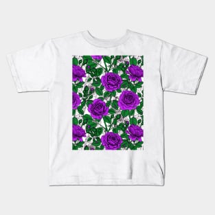 Purple roses 2 Kids T-Shirt